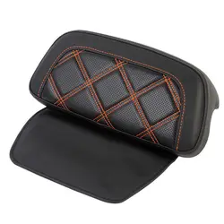 Motorcycle Orange Stitching Razor Chopped Pack Trunk Backrest Pad For Harley Touring Road Street Electra Glide Road King 14-UP