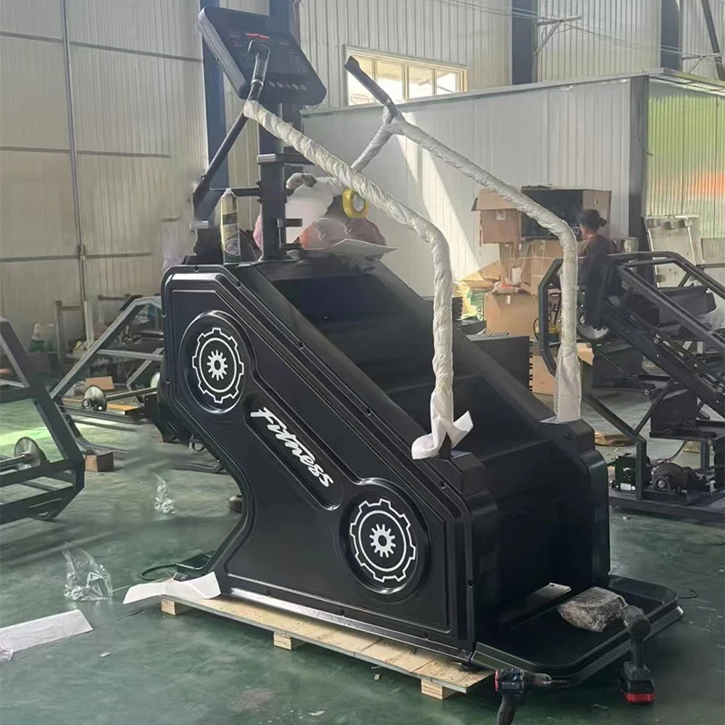 

2025 New Technology Aerobic Widen Wireless Charge Electric Stair Climber Commercial Gym Fitness Trainer Step Mill Stair Master