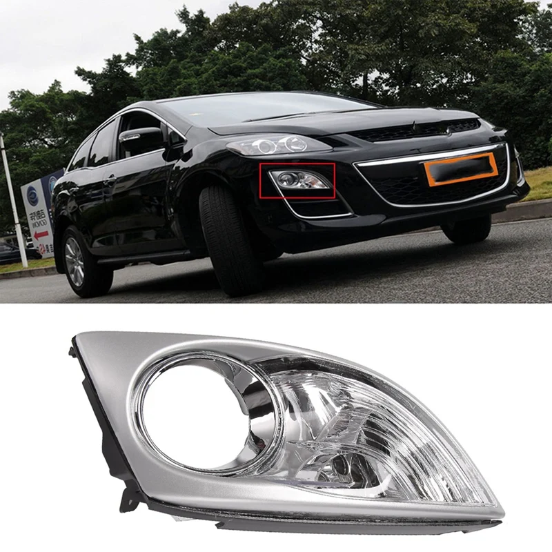 

Front Bumper Corner Light Cover Fog Light Cover Fog Lamp Hood For Mazda CX7 CX-7 2009-2011