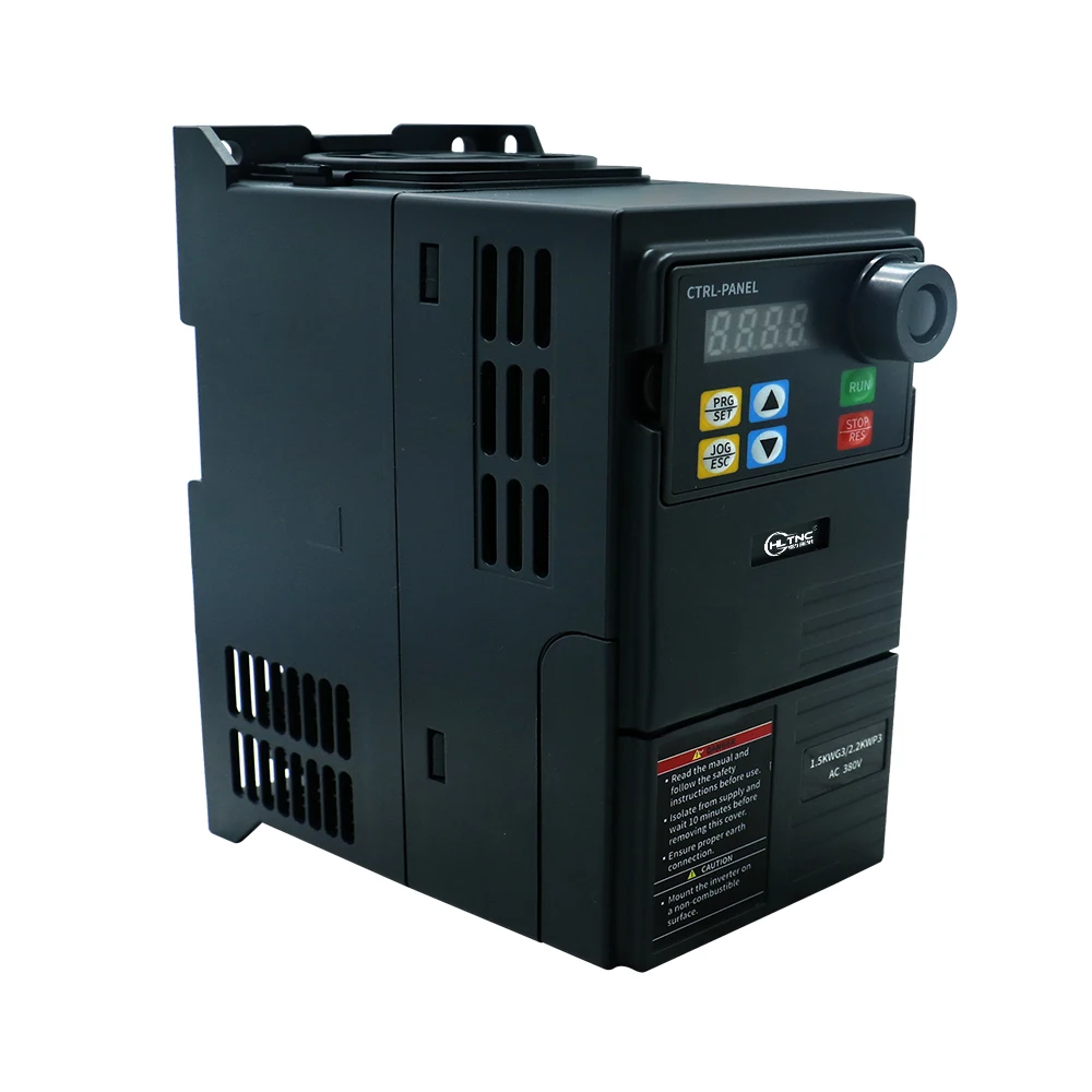 HLTNC VFD Frequency Converter Input Single Phase to Output 3 Phase 0.4KW-5.5KW Variable Frequency Drive Frequency Inverter