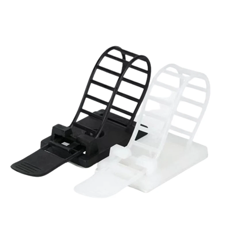 Nylon Self Adhesive Cable Tie Mounts 20Pcs Adjustable Cable Clips Wire Organizer for Network Power Cord Car Cable Strong Stickin