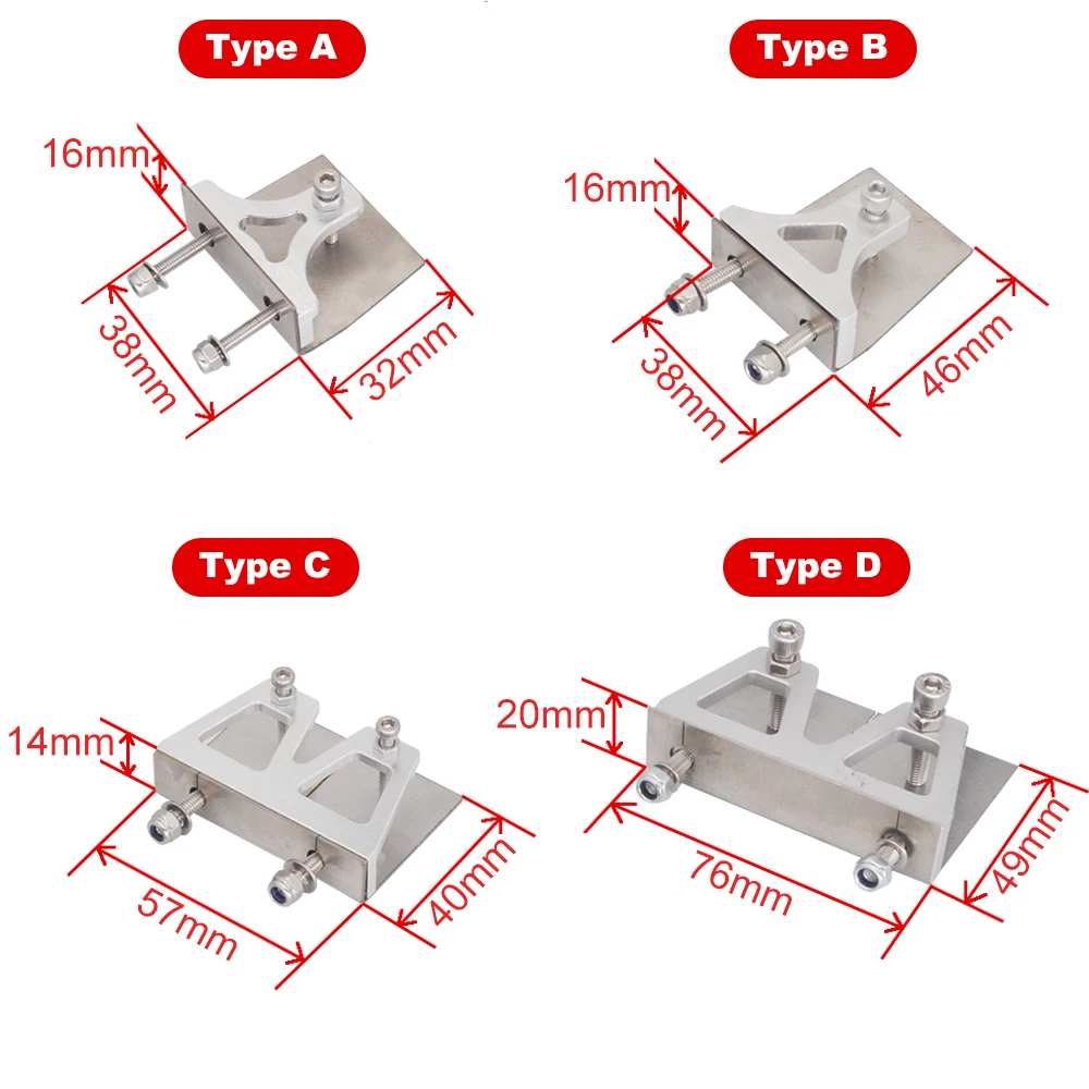 1Pair Metal Trim Tabs 32x38mm 46x38mm 40x57mm 49x76mm Wave Balance Flaps Water Pressure Plate for RC Racing Boat O/V Yacht MONO