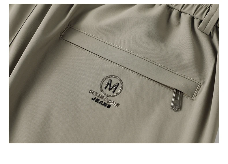 Hochelastische Herrenhose mit Vier-Wege-Stretch, Lässige Slim-Fit-Jogginghose mit Elastischem Kordelzug, Atmungsaktive Hose in Übergrößen bis 5XL – Detail 19