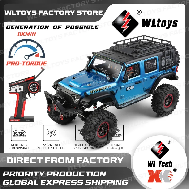 1:10 Wltoys 104010 Electric Four-Wheel Drive Climbing Off-Road Vehicle Simulation Rc Remote Control Vehicle Toys Birthday Gifts