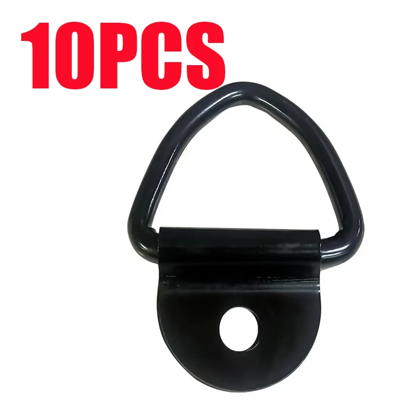 D Shape Pull Hook Tie Down Anchor Ring Iron Cargo Tie Down Ring for Truck Trailers RV Boats Accessories Stainless Steel 10pcs