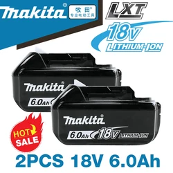 100% Original Makita Rechargeable Power Tool Battery, Replaceable LED Lithium-ion, 9.0 Ah 18V LXT BL1860B BL1860BL1850B BL1830