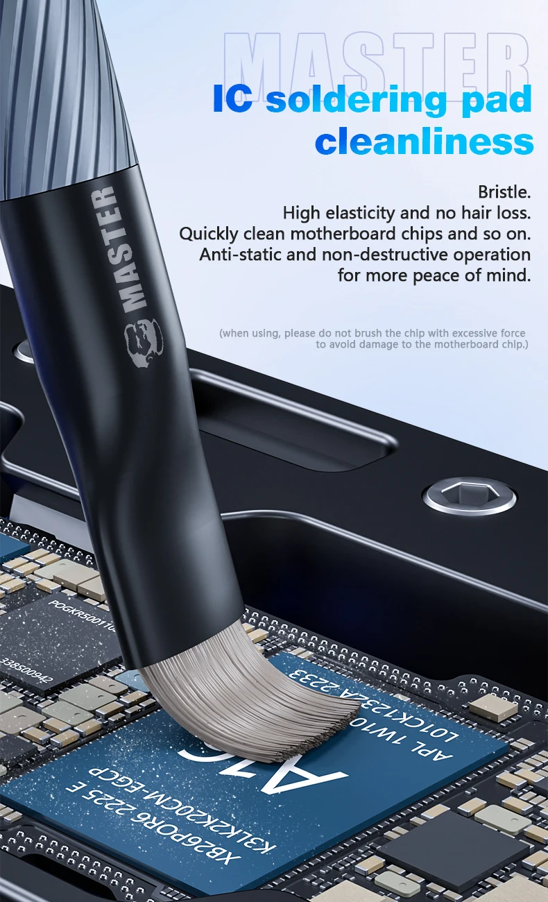 Mechanische Motherboard IC Debonding Pinsel Stahlbürste IC Pad Reinigung, Kleber Entfernung Zinn Entfernung, Polieren Pinsel Werkzeuge – Detail 6