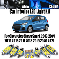 13Pcs Canbus LED Interior Map Dome Light For Chevrolet Chevy Spark 2013- 2017 2018-2020 2021 Car Reading Bulbs Kit Accessories