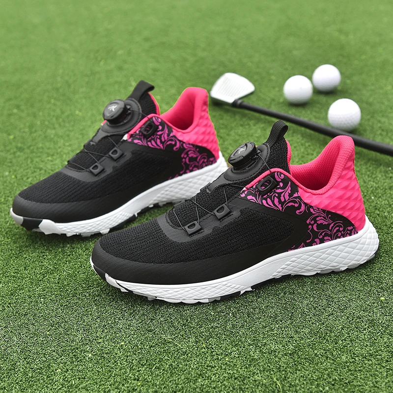 LiXingMing Golf Shoes Women 2024 Waterproof Breathable Golf Sneakers Outdoor Training Golf Sport Shoes Unisex Size 35-42#