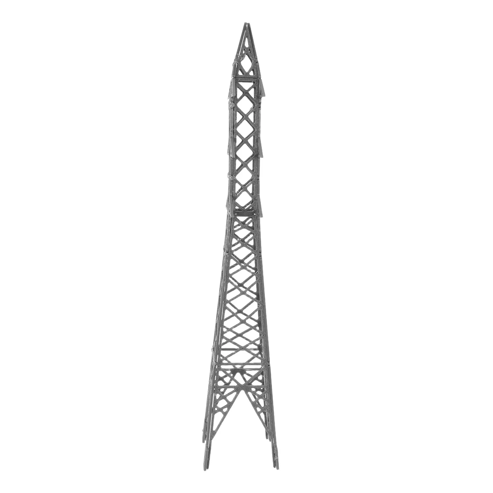 Miniature High-Voltage Transmission :150 Scale Plastic Electric Power Line Railroad Scenery Accessory for DIY Sand Table