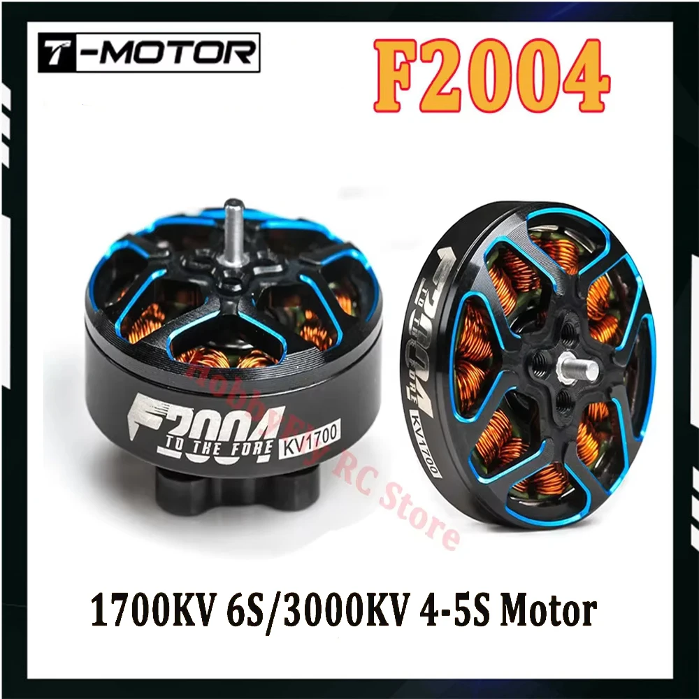 T-Motor F2004 2004 1700KV 6S / 3000KV 4-5S Brushless Motor Long Range 1.5mm Shaft for 3-5 Inch Drone FPV Racing Quadcopter