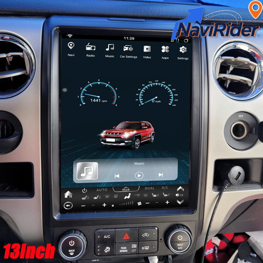 13inch Android Navigation Wireless Carplay For Ford Raptor F150 F 150 F-150 2009-2014 Stereo Autoradio Car GPS Multimedia Player