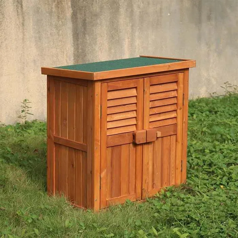 Solid wood carbonized lockers, outdoor courtyard shoe cabinets, anti-corrosion wood wardrobes, antique dining cabinets,