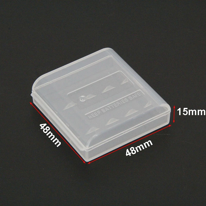 4 8 Slots AAA Battery Storage Box Hard Plastic Case Cover Holder Protecting Case With Clips For AAA Battery Storage Box