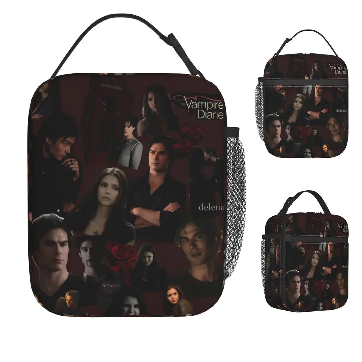 

The Vampire Diaries Damon Salvatore TV Series Lunch Bag Beach Lunch Box For Men Casual Thermal Lunch Bags Oxford Cooler Bag