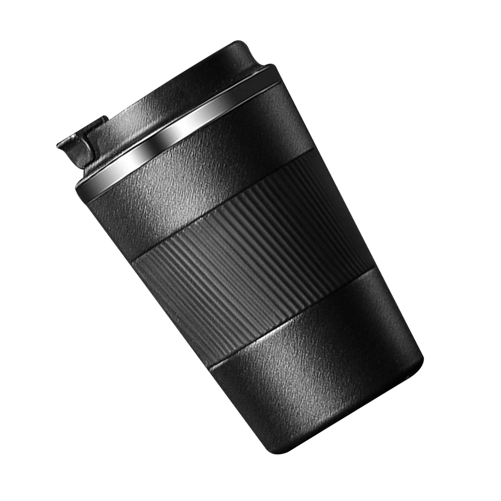 

304 Stainless Steel Vacuum Insulated Coffee Cup Thermal Mug for Car Travel Leakproof Food Grade Silicone Hot Cold Drink