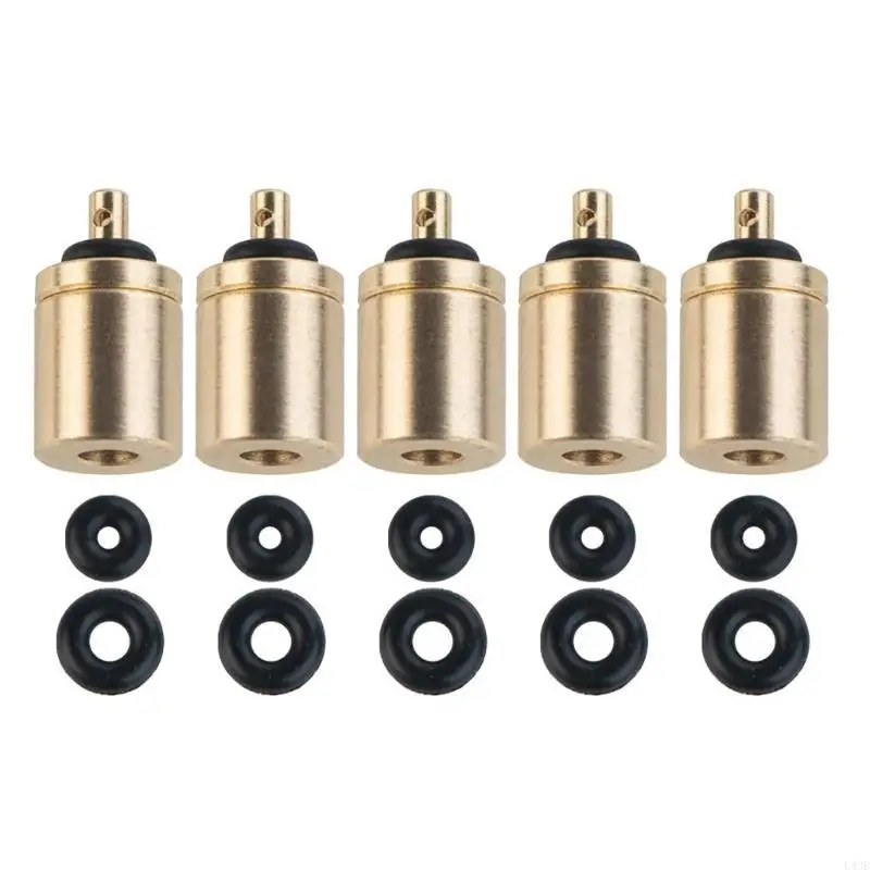 5 Pcs Portable Gas Refill Adapter Stove Connector Lightweight Gas Conversion Adapter for Hiking Inflate  Canister 