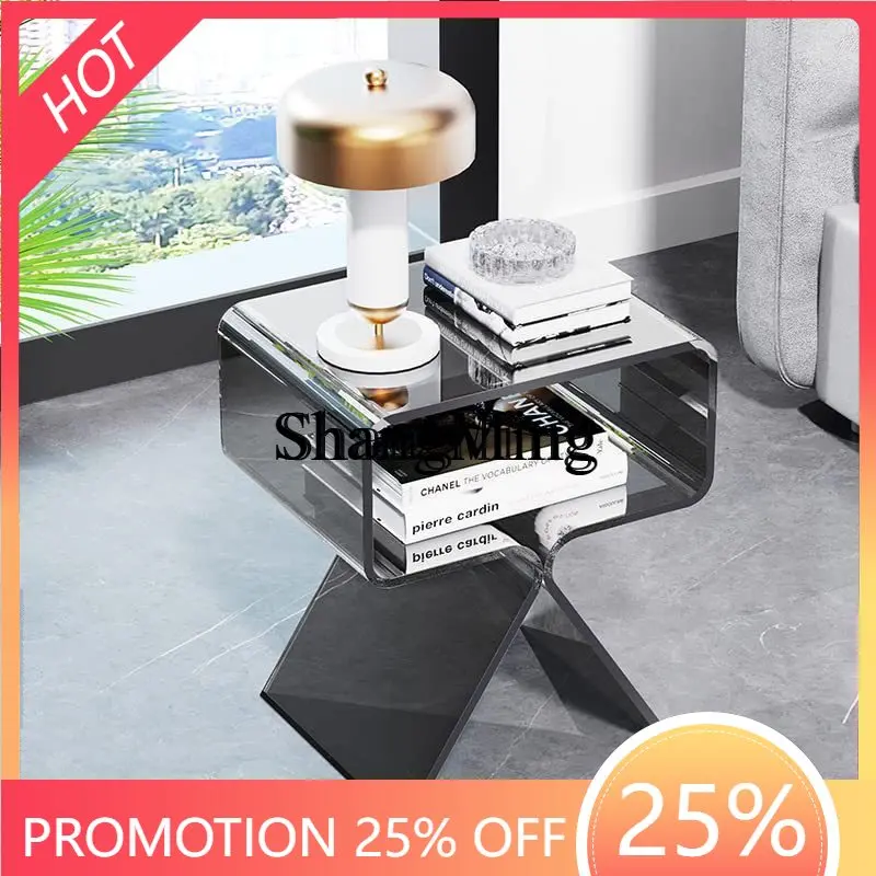 

FG good-looking acrylic bedside table side table modern design transparent home decoration living room display side table