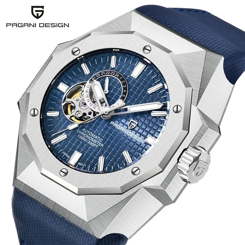 PAGANI DESIGN PD-YS010, reloj de pulsera automático para hombre, movimiento mecánico japonés Seiko TMI NH39A, acero inoxidable, cristal de zafiro.