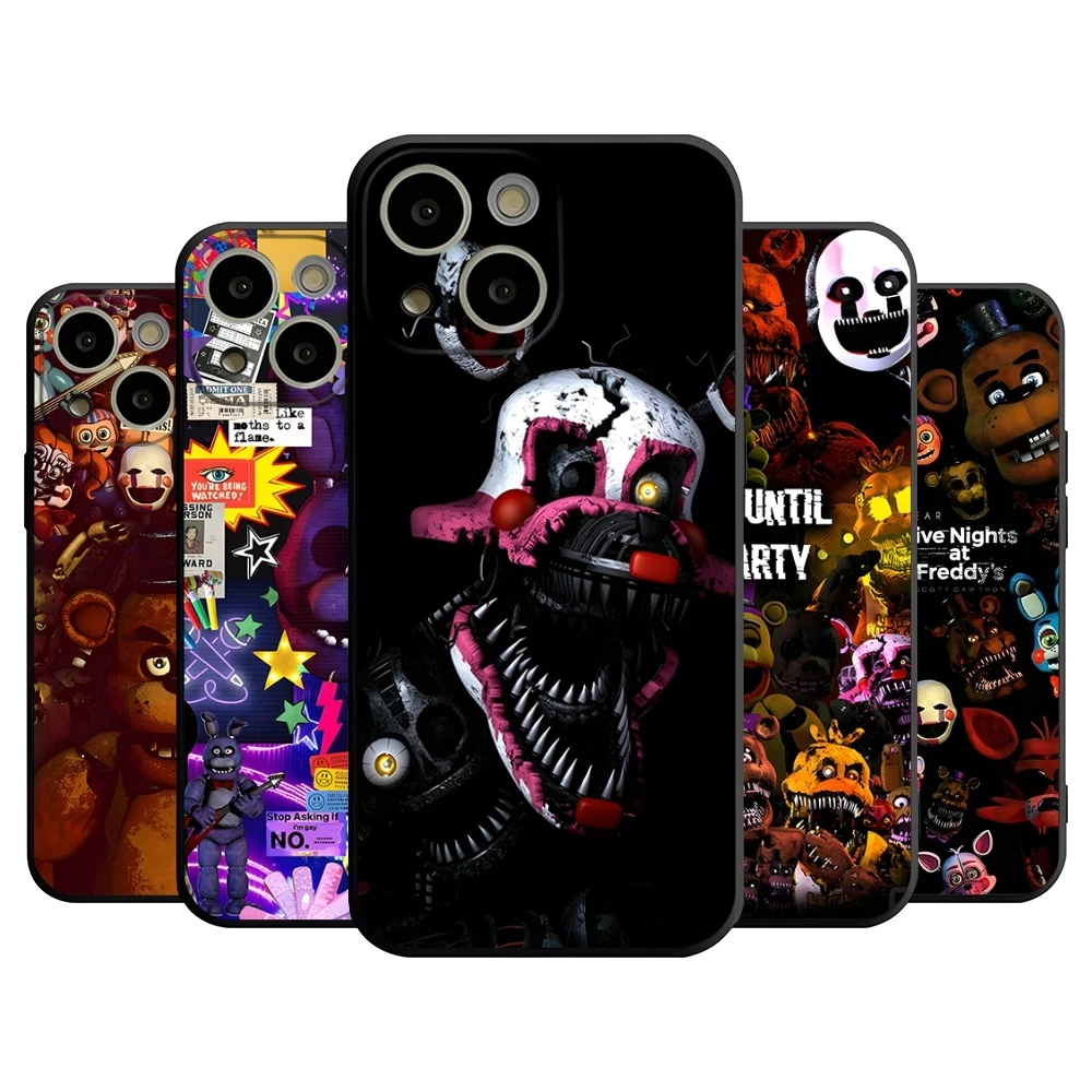 F-Freddys At Five Nights Phone Case For 14 Pro Max For Apple Iphone 16 15 Po Max 12 Mini 11 13 Pro Xr X Xs 8 7 Plus Back Cover