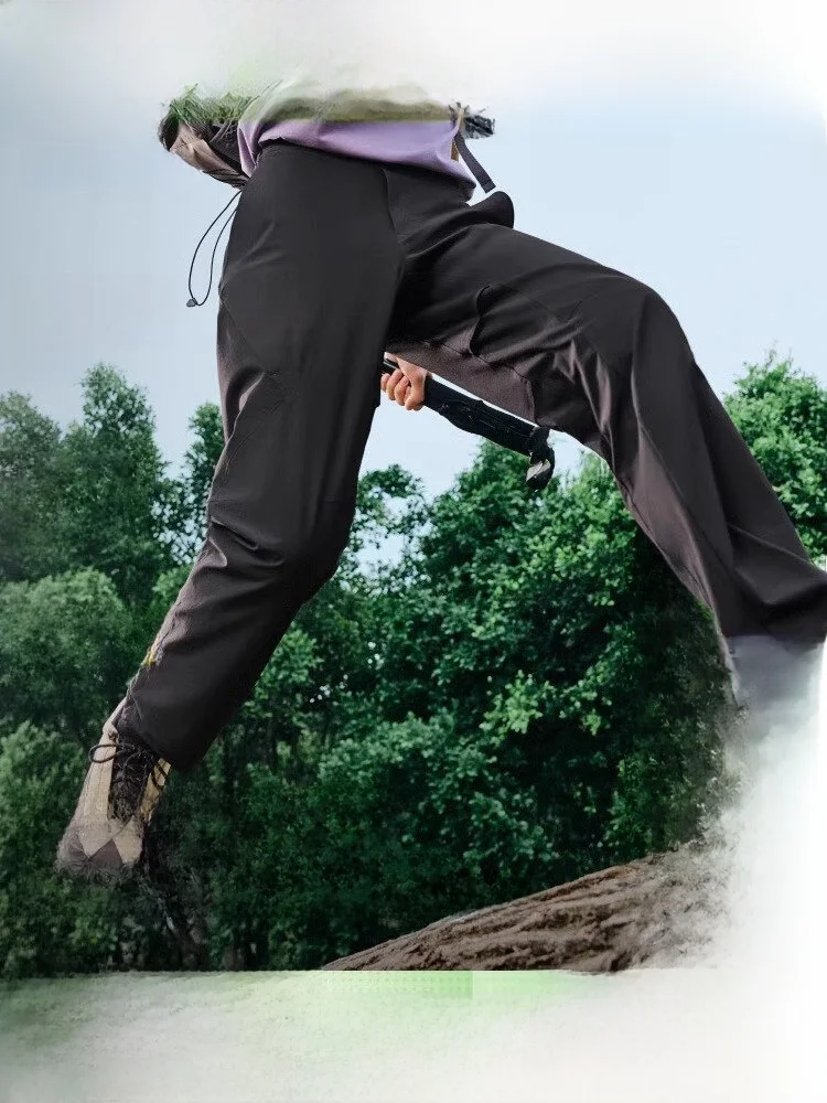 

Quick Dry Breathable Outdoor Hiking Pants Men's High Elastic Casual Trousers EL594 Functional Sun Protection Windproof