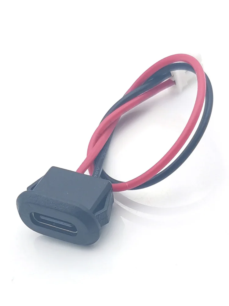 USB نوع C أنثى موصل مع بطاقة مشبك ، 3A عالية الحالية ، منفذ شحن سريع ، USB-C شاحن التوصيل ، 2-10 قطعة