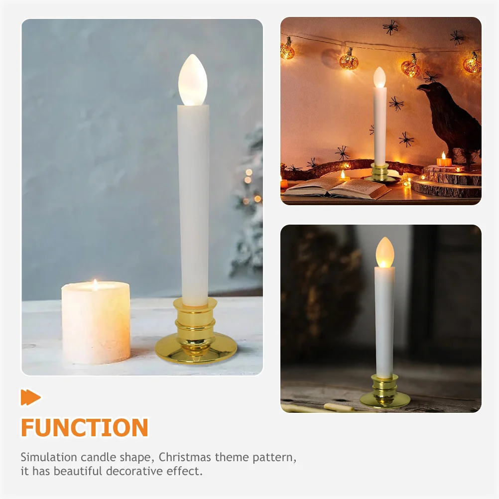 

6Pcs Flameless LED Christmas Light Delicate Texture Warm Glow Christmas Decorations for Home Office Holiday Season