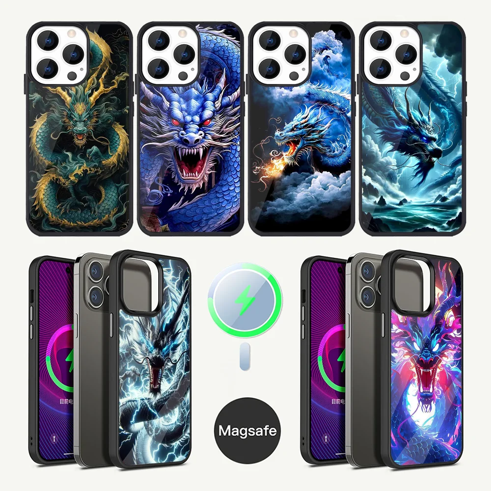 

Cool Dragon Oriental Dragon Phone Case For iPhone 16,15,14,13,12,11,Plus,Pro,Max Mini Magsafe Magnetic Wireless Charging