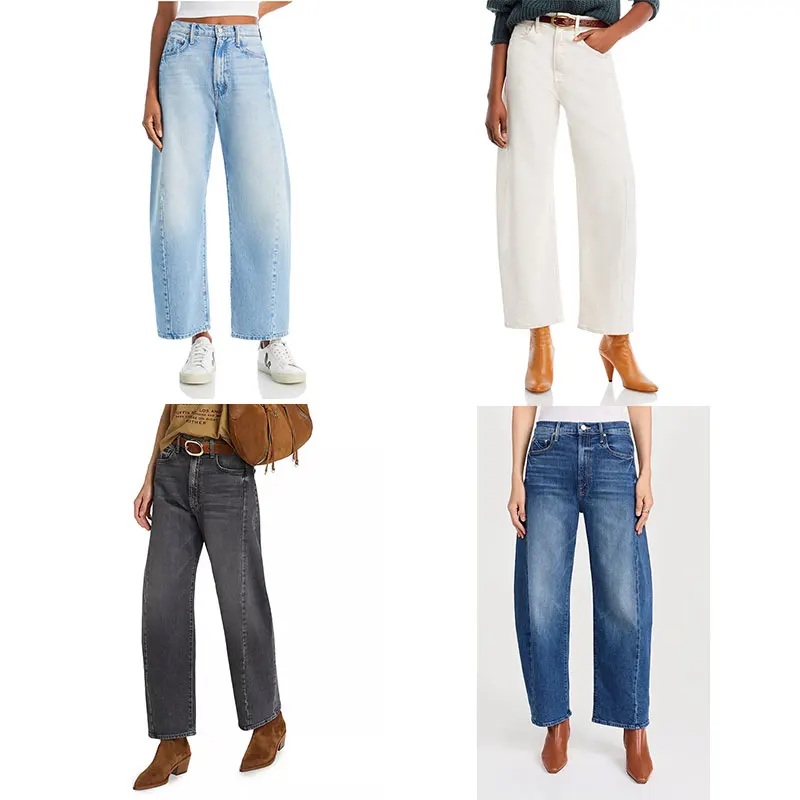 

Women high waist denim pants fashion causal jeans