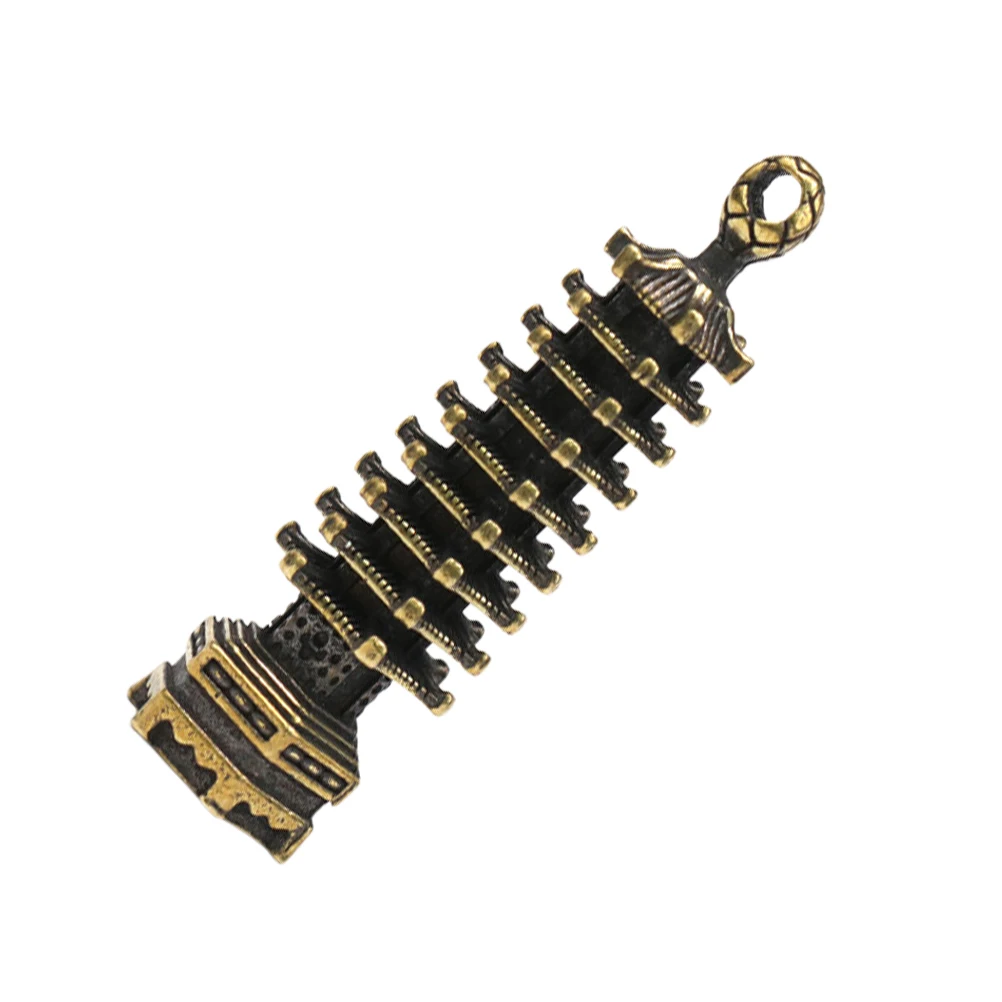 

Brass Pagoda Keychain Tower Charm Decoration Craft Mini Jewelry Making Accessory For Key Bags Unique Gift