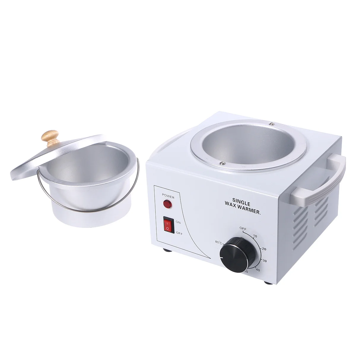 Chauffe-cire à Pot unique pour Salon professionnel, grand chauffe-cire épilatoire, contrôle de la température réglable, Pot en aluminium amovible