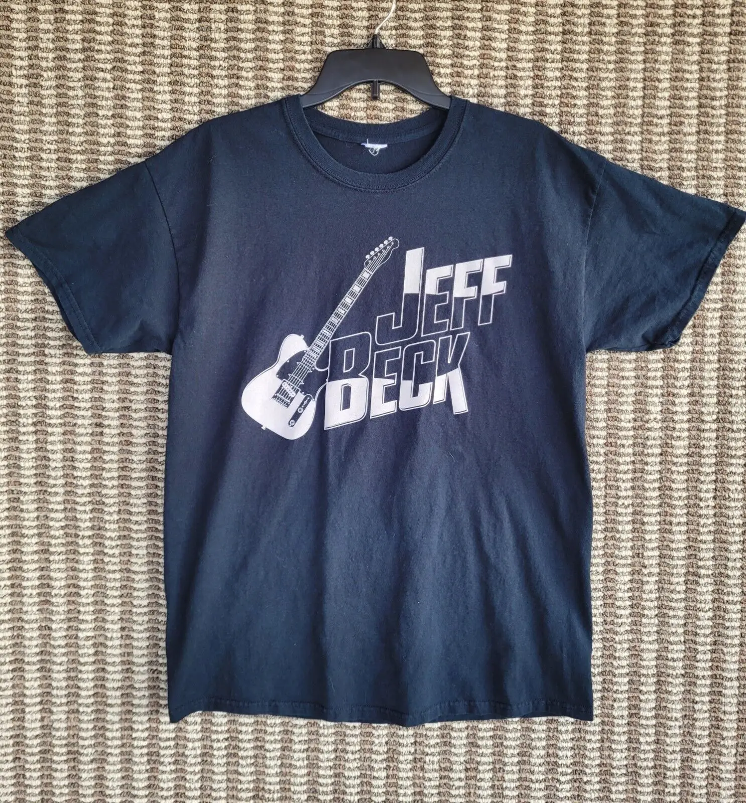 Jeff Beck 2014 Tour Concert Black T Shirt Medium Guitar Rock Cities