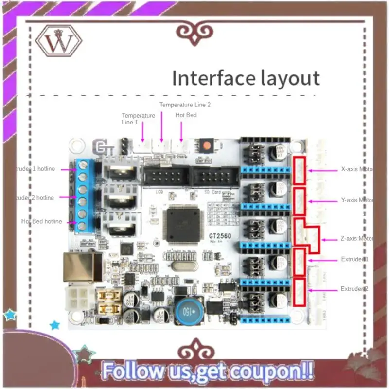 ABBG-1 قطعة لوحة تحكم للطابعة ثلاثية الأبعاد لوحة أم للطابعة ثلاثية الأبعاد قوة من Mega2560 + Ultramaker و Mega2560 + سلالم 1.4