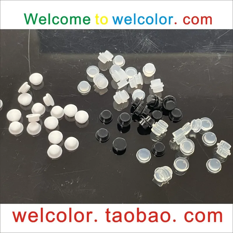 1000PCS 6 7 8 9 10 11 12 13 15MM High Temp Solid Silicone Rubber sealing stopper plugs molded glass dropper bottle cap part