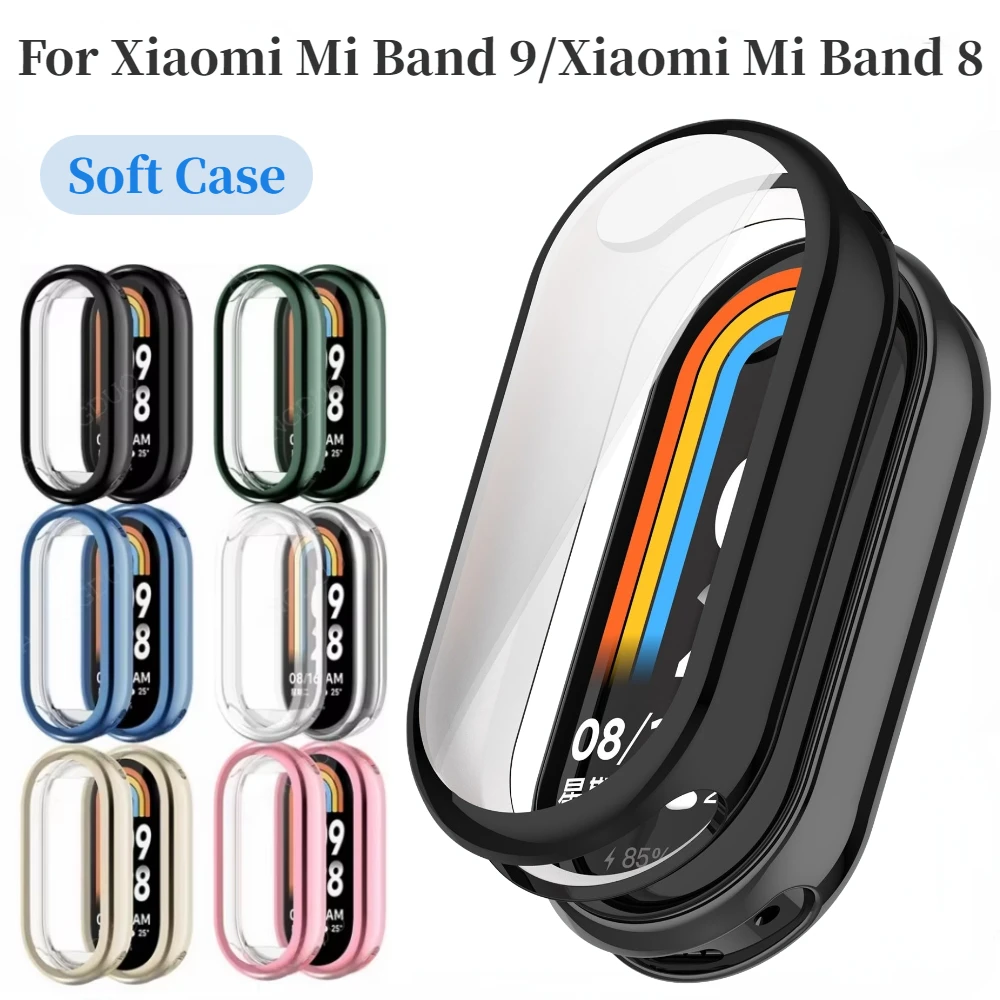TPU Soft Case for Xiaomi Mi Band 9 Xiaomi Mi Band 8 Display Screen Anti Drop Anti Scratch Protective Case for Mi Band 9 Shell - view 2