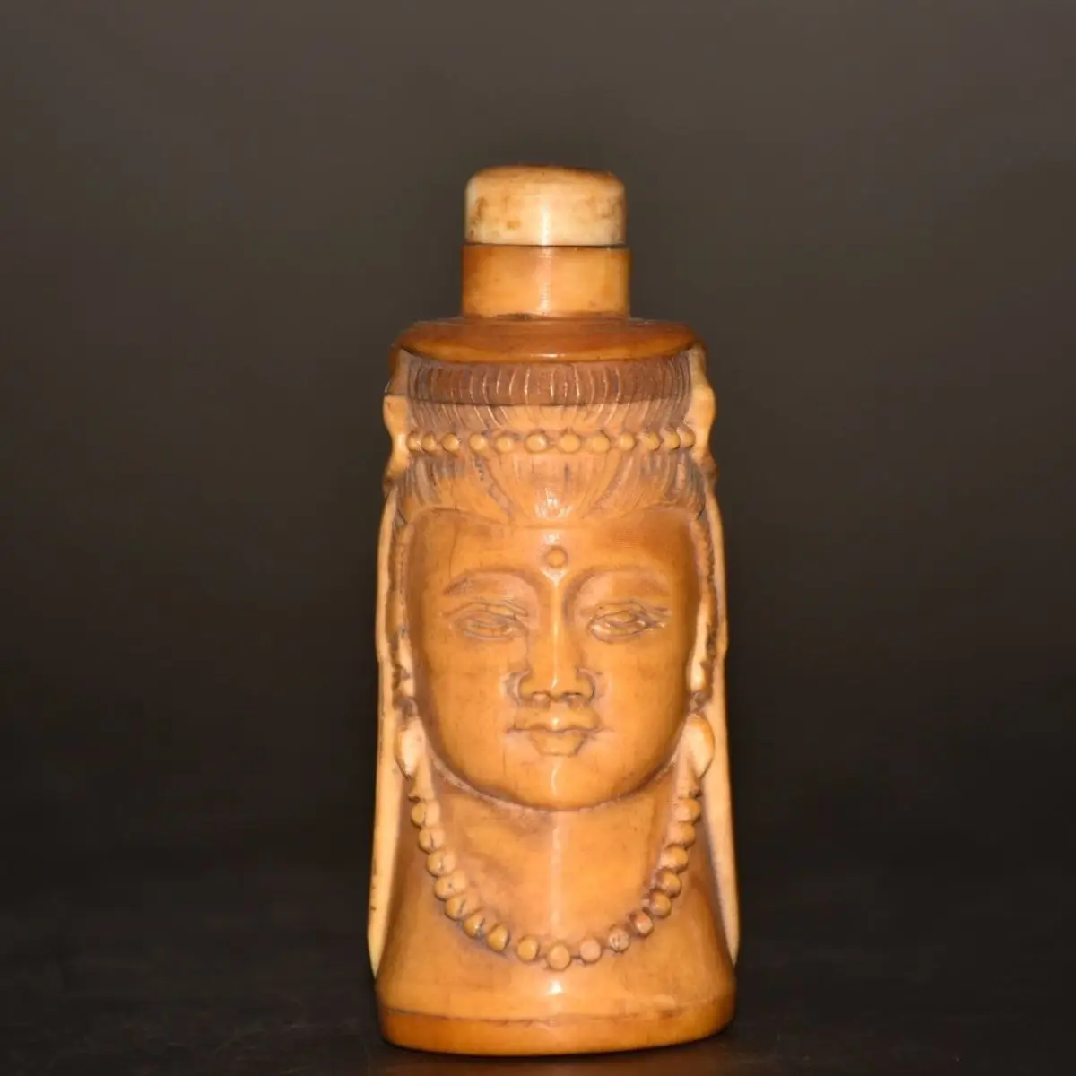 Retro Guanyin buddha Snuff Bottle mini bottle ﻿