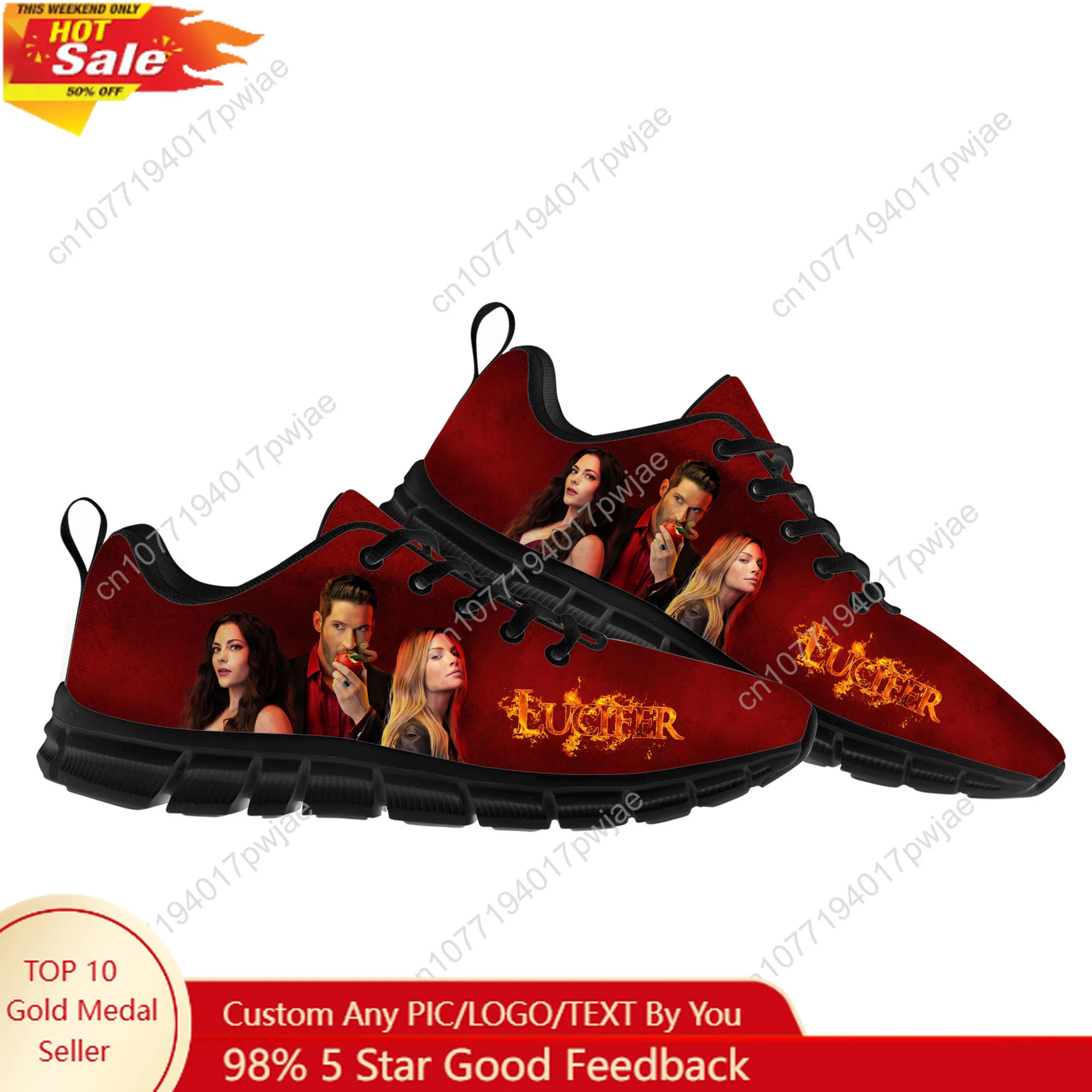 

Lucifer TV Flats Sports Shoes Lucifer Morningstar Mens Womens Sneakers Fashion Casual Hiking Sneaker Custom Built Shoes