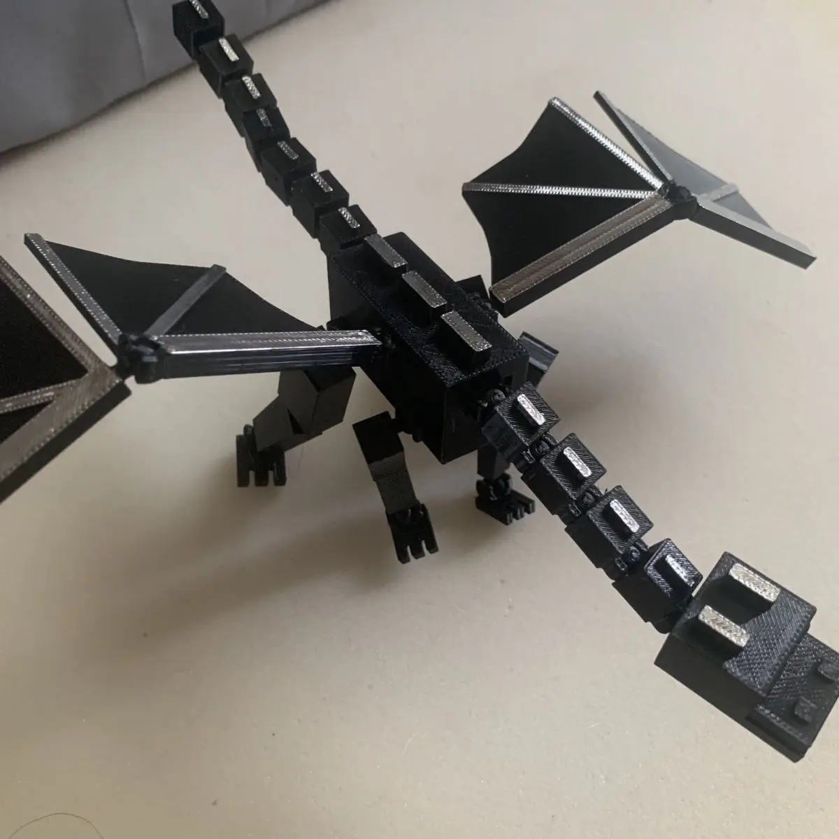 

Милая 3D-печатная фигурка мобов из My World, коллекционная модель, игрушка-дракон, настраиваемый пластиковый конструктор, развивающий STEM-навыки