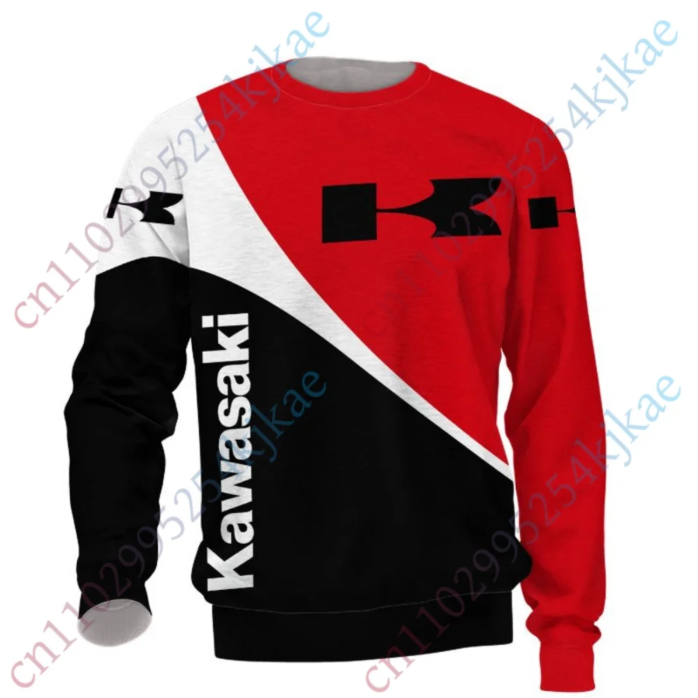 

Kawasaki T-shirts Casual Round Neck Long Sleeve T Shirt For Men's Clothing Anime Sweatshirt Tshirt Luxury Streetwear Tee Unisex