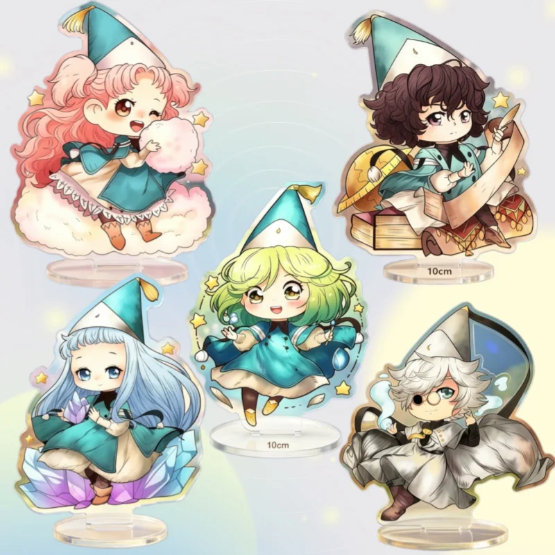 

Акриловые подставки-стенды 10 см с аниме-персонажами для декора: Witch Hat Atelier Coco, Qifrey, Tetia, Agott, Richeh. Сувениры и игрушки.