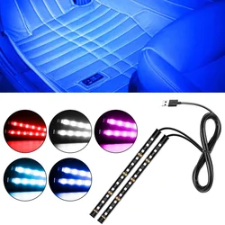Car Interior Ambient Mood Lights LED Strips LED Foot Light Strip USB Decorative Atmosphere Signal Lamp Decorative Automotive