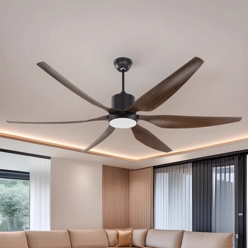 New 66-inch fan light Cross-border modern ceiling fan light Frequency conversion silent large wind ceiling fan
