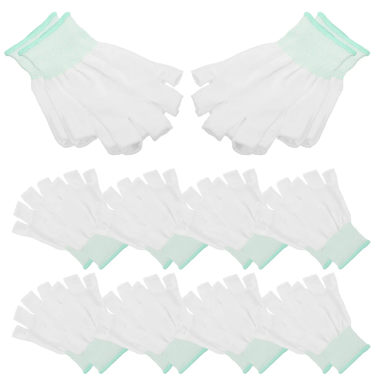 

10Pairs Wear-Resistant Protective Gloves Slip-Resistant Garden Gloves for Planting Weeding Pruning Greenhouse Work Comfortable