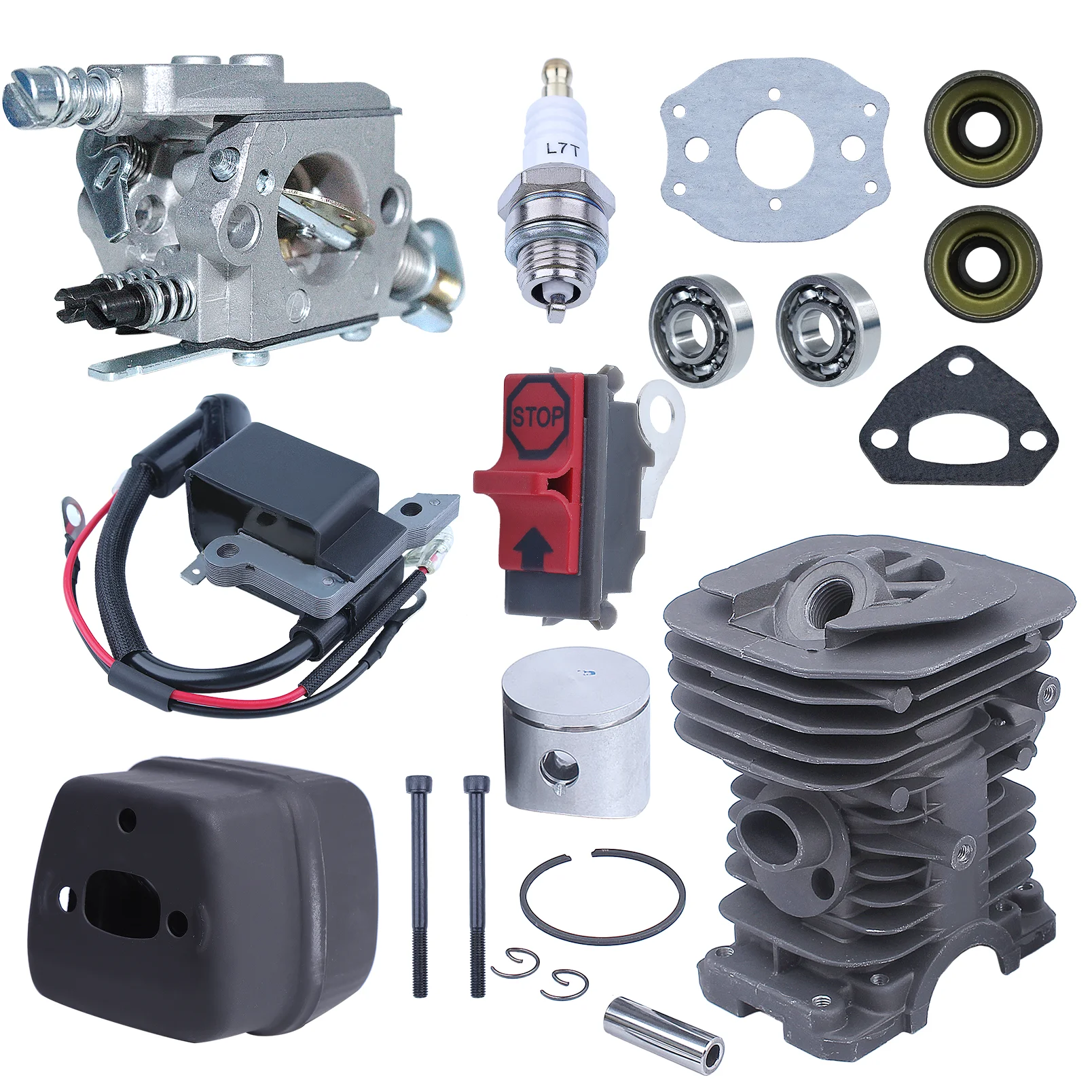 Imagem -03 - Kit do Cilindro para Motosserra Husqvarna 38 mm 136 137 141 530069940530055128530016044545006044530071987