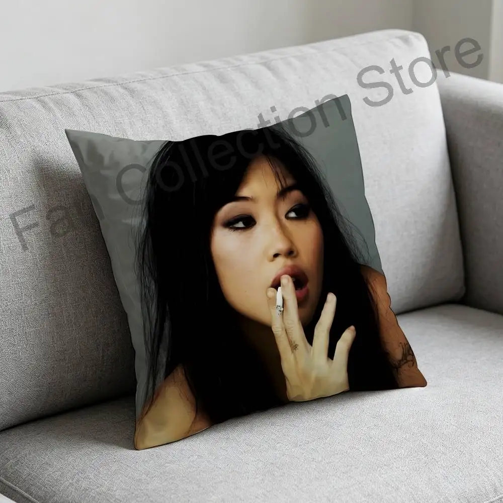 B-Beebadoobee Anime Celebrity Merchandise All-Match Printed Pillow Case Sofa Car Office Room Decoration Protector