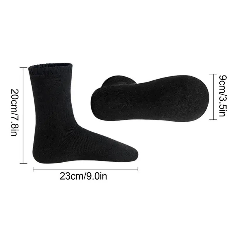 Heated Socks USB Rechargeable Electric Heating Socks 5V Thermal Foot Warmer Winter Warm Cotton Socks for Outdoor Camping Skiing