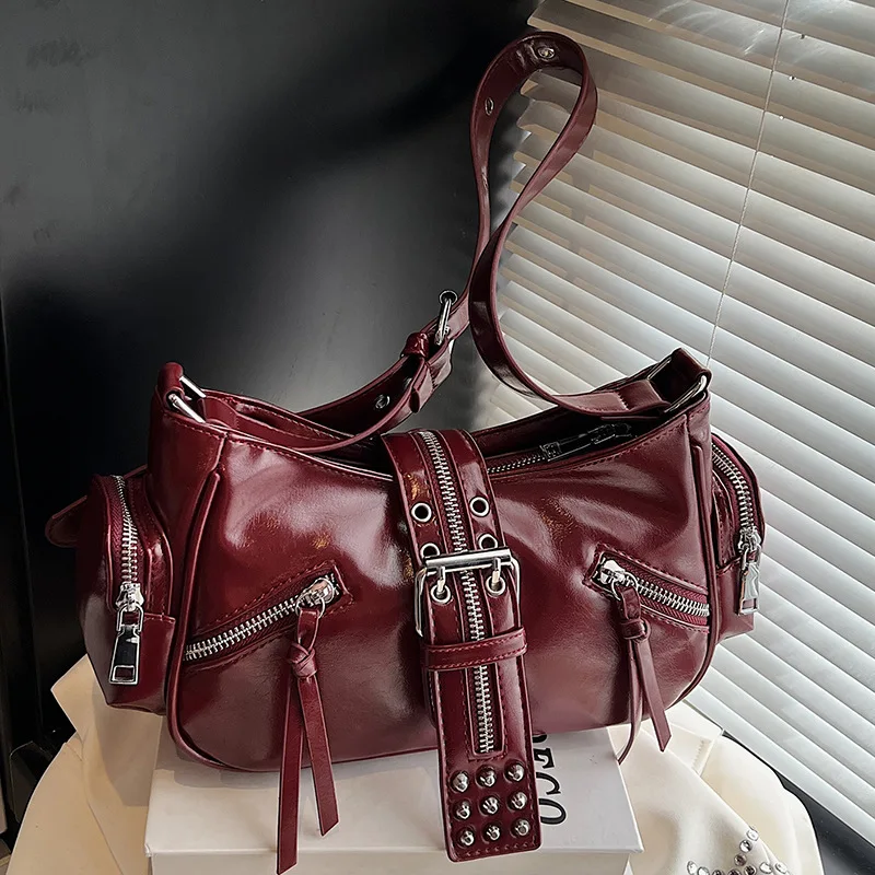 

Осень 2022, новая высококачественная сумка-локомотив, пригородная сумка на плечо, милая, крутая, в стиле ретро, женская сумка подмышками для горячих девушек