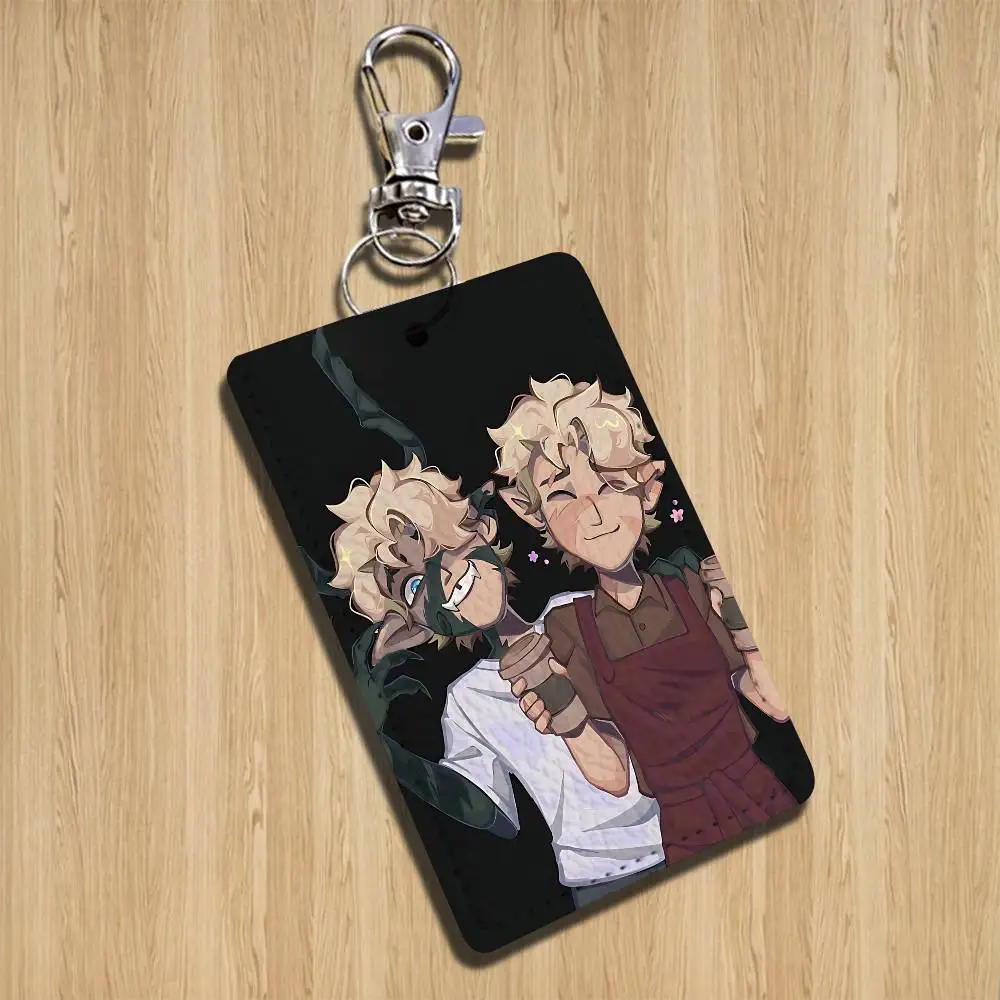 Grimwalker Hunter cool The Owl House Card Holder Keychain Key Ring Door Lock Access Protective Case For Security Gift image 6