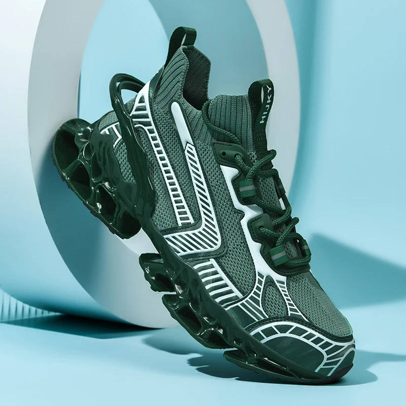 Calzado de moda para caminar al aire libre, plantilla acolchada suave, base antideslizante, para uso diario en todas las estaciones, elegantes zapatos con cordones para hombre.