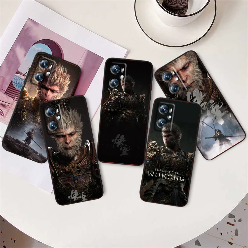 

Black Myth Wukong Game Cool For OPPO Find X6 X5 X3 A54S A5 A94 A16 A53S A57 A74 A72 A98 A78 A96 A9 5G Black Cover Phone Case